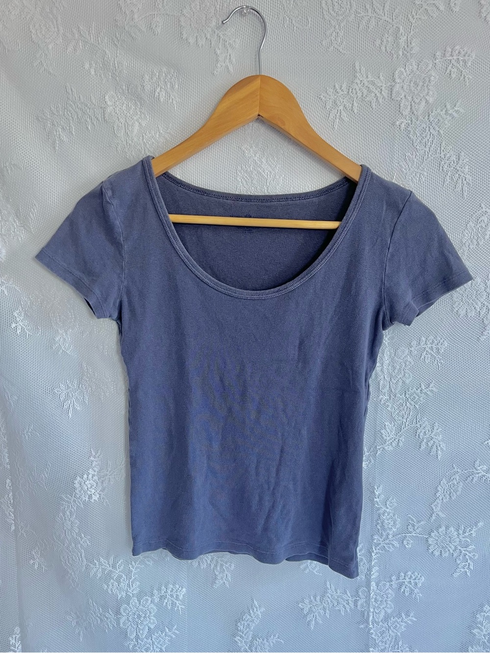 Brandy Melville short sleeve top - slate blue